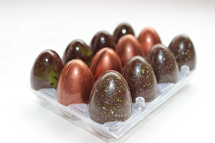 Birds of Paradise Caramel Chocolate Eggs