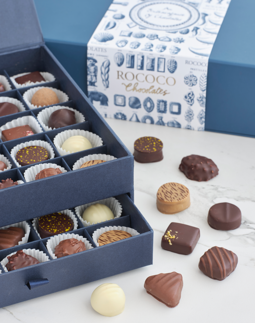 Rococo Chocolates London | Delightful gifts, beautifully presented. Find the perfect gifts for couples: weddings, engagements, anniversaries or new baby presents.