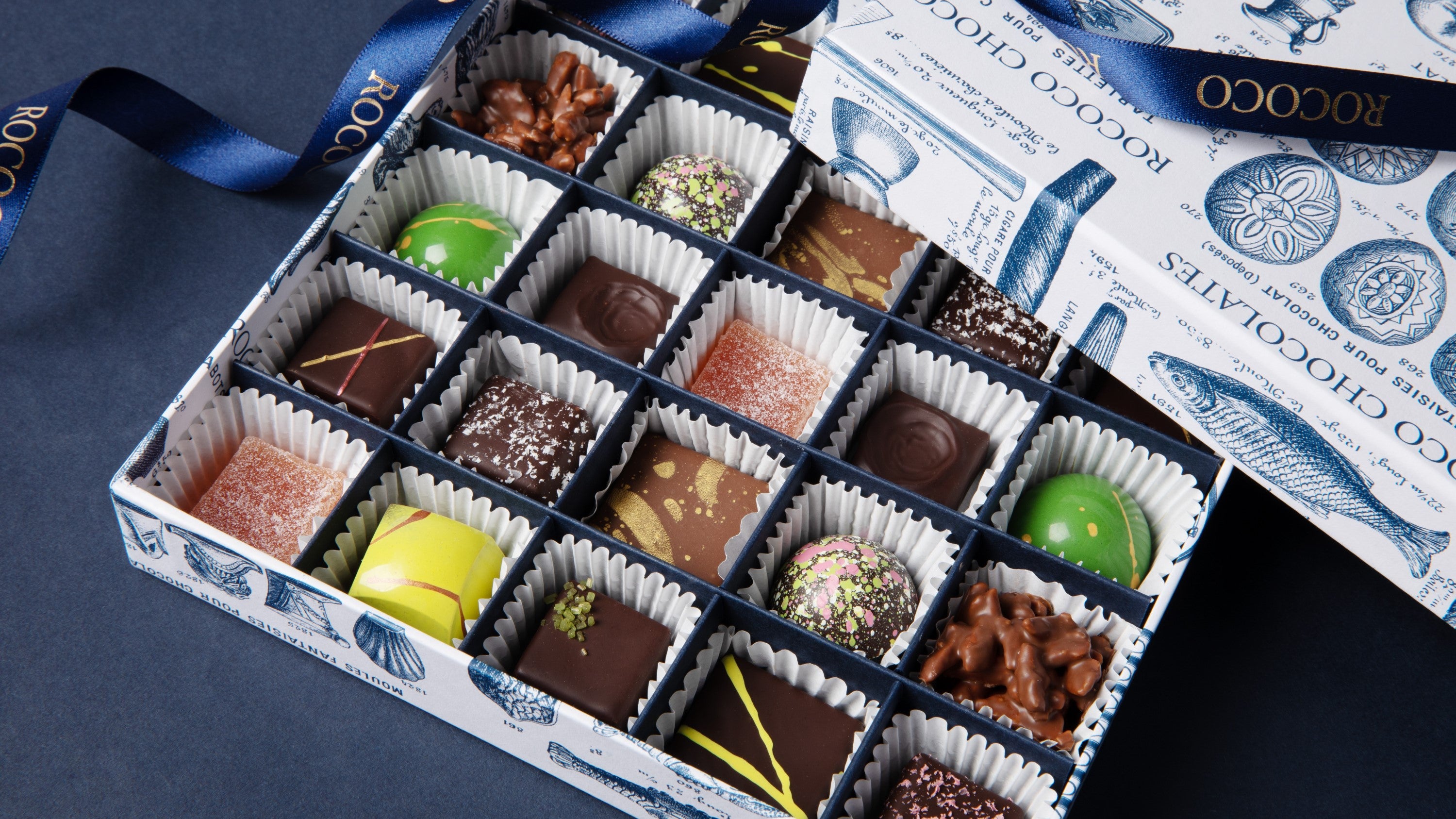 Rococo Chocolates London | Shop small-batch, handmade, artisan chocolates made in London by our chocolatiers. Seasonal and luxury ingredients, perfect for tasteful and thoughtful gifts.