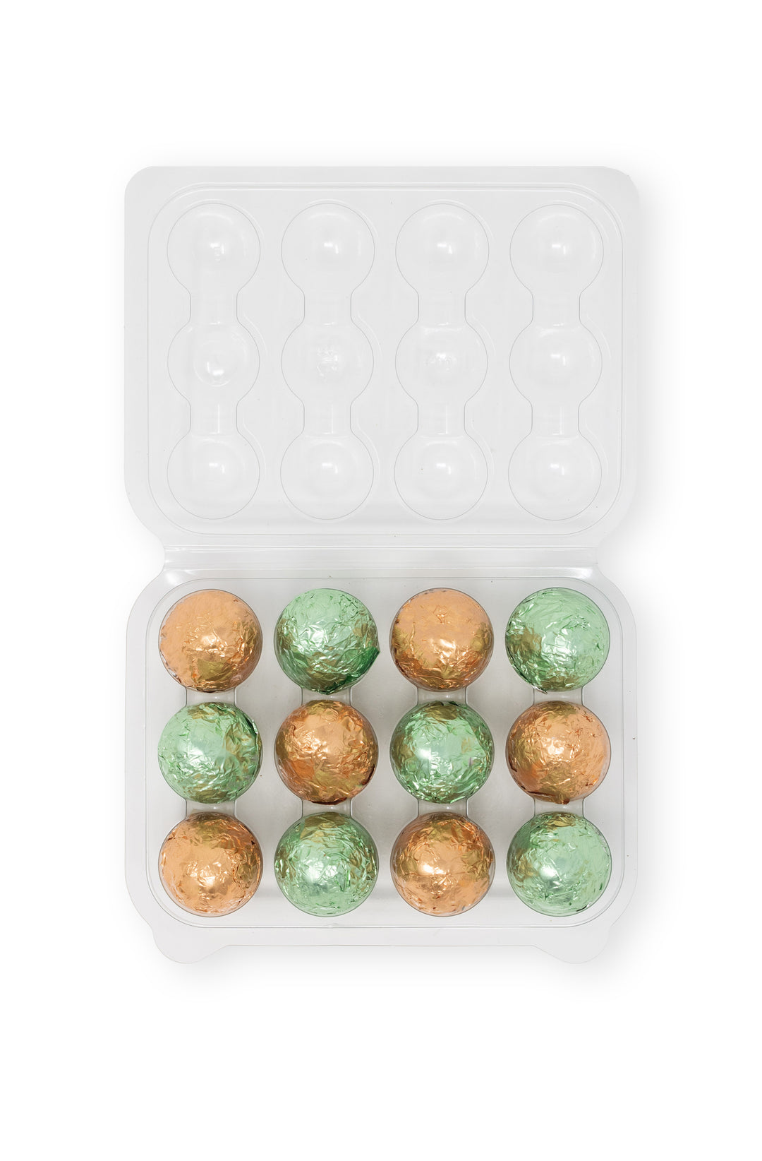 Nutty Egg Crate | 12 Pistachio and Gianduja Mini Eggs