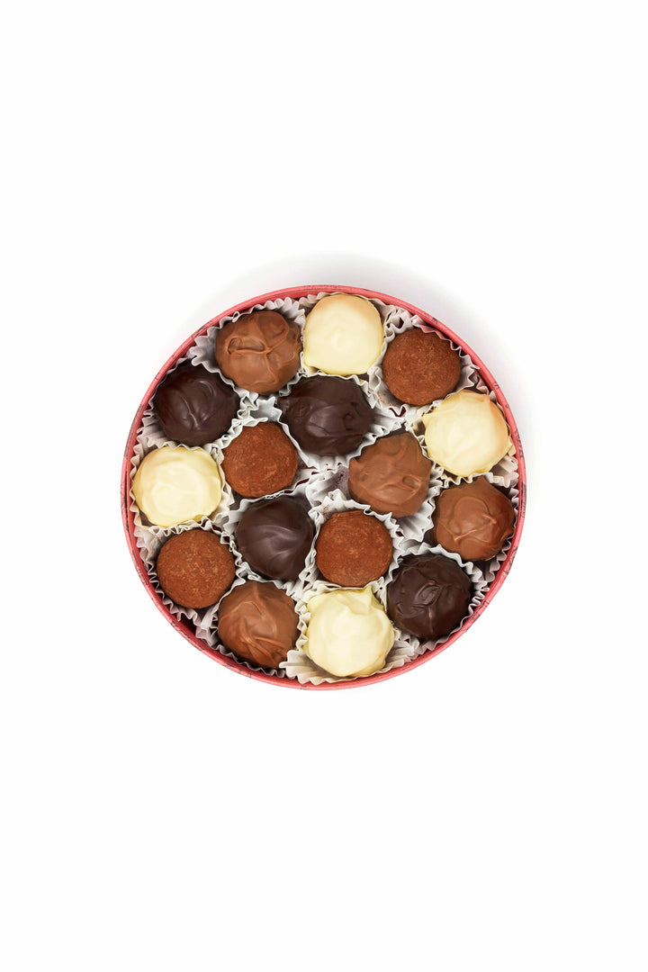 Festive Truffle Selection - White, Milk, Sea Salt and Dark Chocolate Truffles - Rococo Chocolates