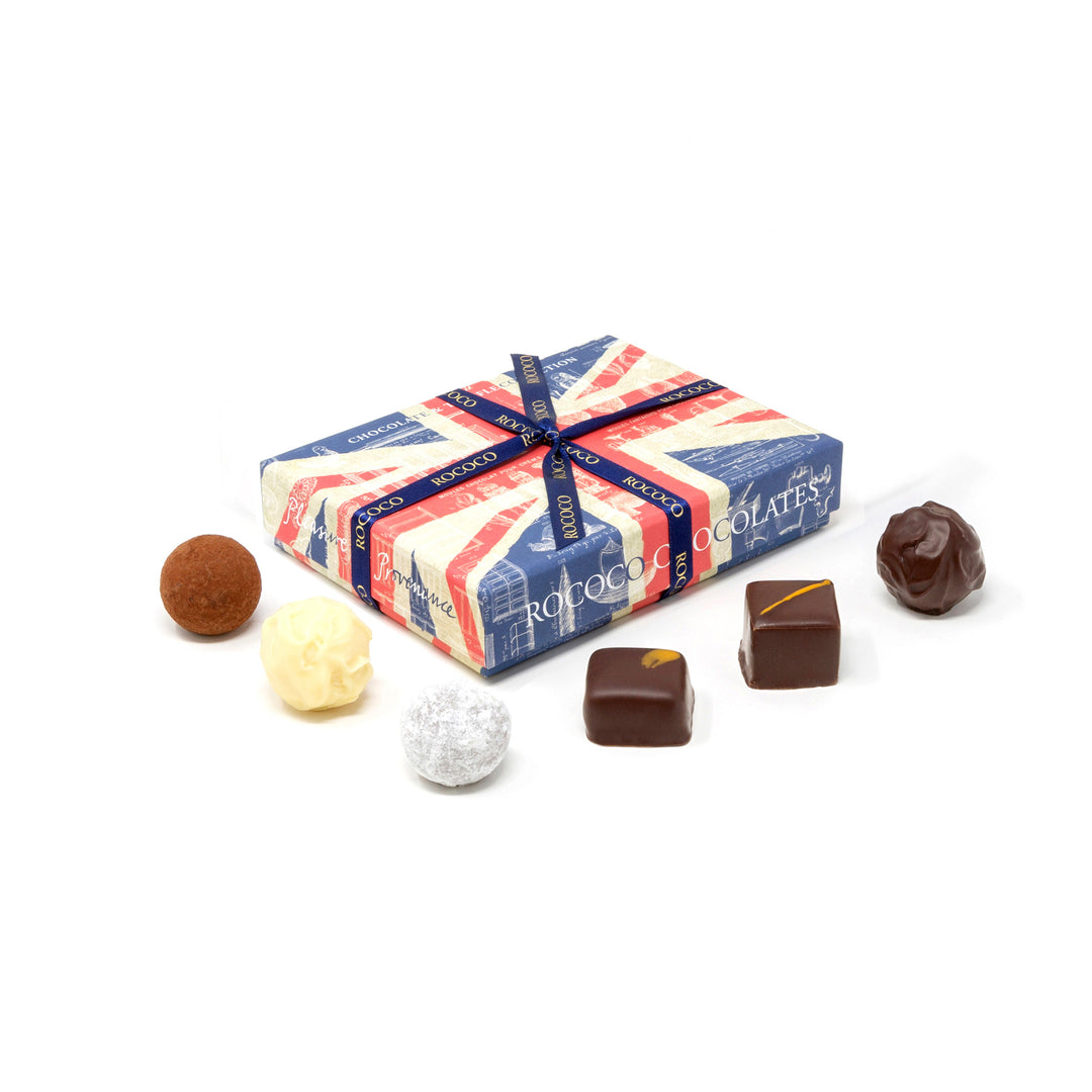 Mini Union Jack Chocolate and Truffle Collection  - Limited Edition 6pc