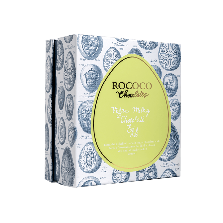 Vegan Milky Chocolate Easter Egg - Rococo Chocolates