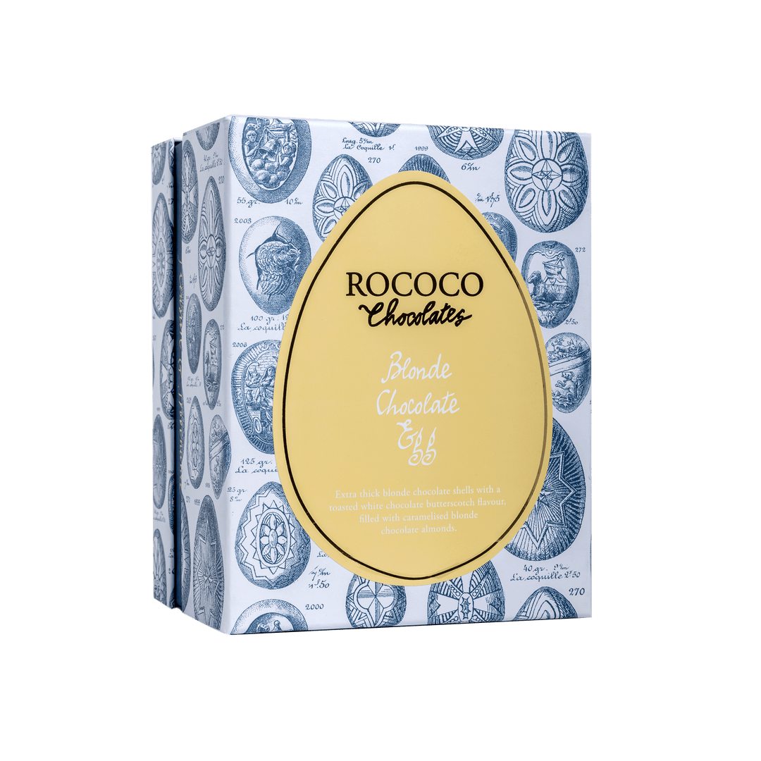 Blonde Chocolate Easter Egg - Rococo Chocolates