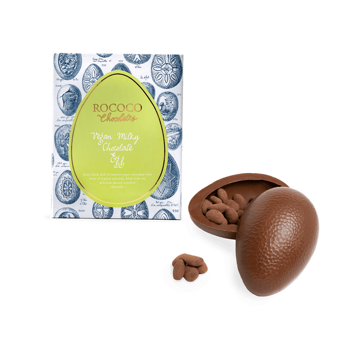 Vegan Milky Chocolate Easter Egg - Rococo Chocolates