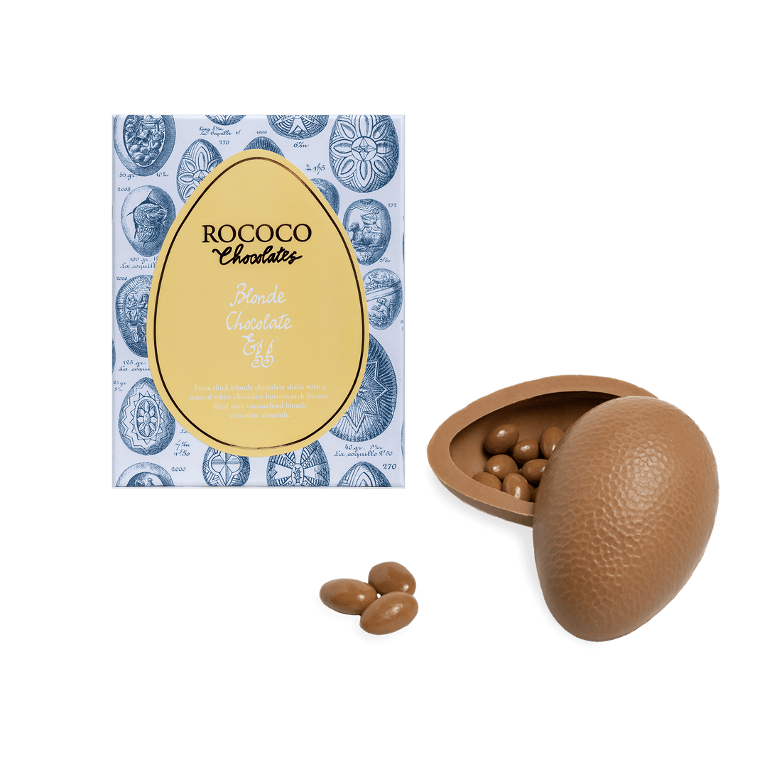 Blonde Chocolate Easter Egg - Rococo Chocolates